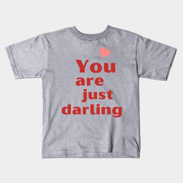 Darling Valentine Kids T-Shirt by Nicki Tee's Shop